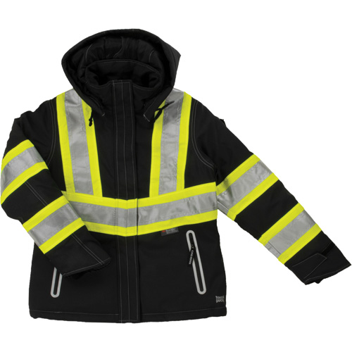 Manteau de s&eacute;curit&eacute; isolant et extensible pour femmes, Polyester, Noir, T-petit Southpoint Industrial Supply