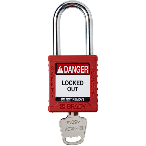 Velocity Lockout Padlock, Red, Keyed Different, Nylon, 1-1/2" Width Southpoint Industrial Supply