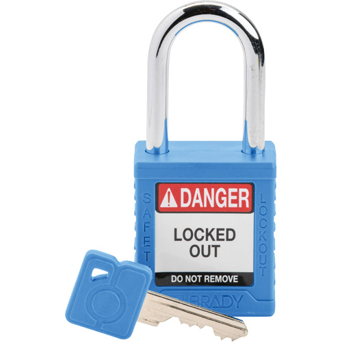 Velocity Lockout Padlock, Blue, Keyed Different, Nylon, 1-1/2" Width Southpoint Industrial Supply