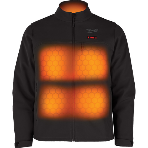 Manteau chauffante M12 ToughShell (manteau seulement), Hommes, Grand, Noir Southpoint Industrial Supply