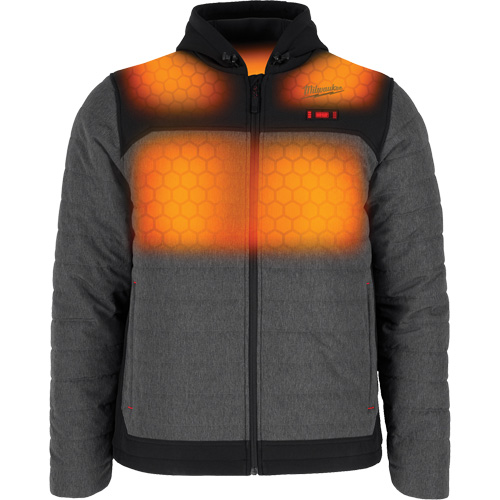 M12 Heated Quietshell Jacket with Battery, Men's, Small, Grey Southpoint Industrial Supply