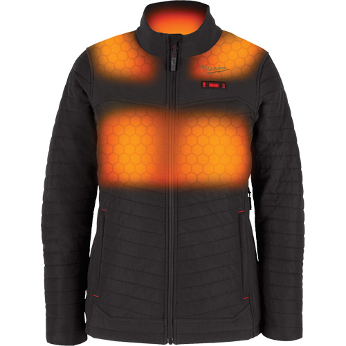 Manteau chauffant M12 Axis avec pile, Femmes, Grand, Noir Southpoint Industrial Supply