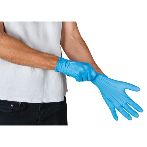 Vending Pack Disposable Gloves, Medium, Nitrile, 4.5-mil, Powder-Free, Blue, Class 2 Southpoint Industrial Supply