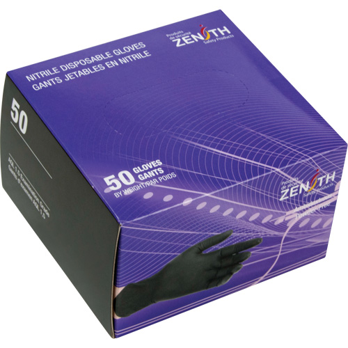 Vending Pack Disposable Gloves, Small, Nitrile, 5-mil, Powder-Free, Black, Class 2 Southpoint Industrial Supply