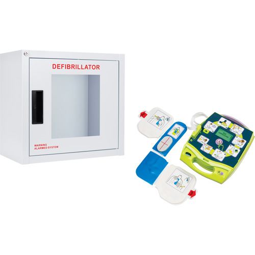 AED Plus&reg; Defibrillator & Wall Cabinet Kit, Semi-Automatic, English, Class 4 Southpoint Industrial Supply