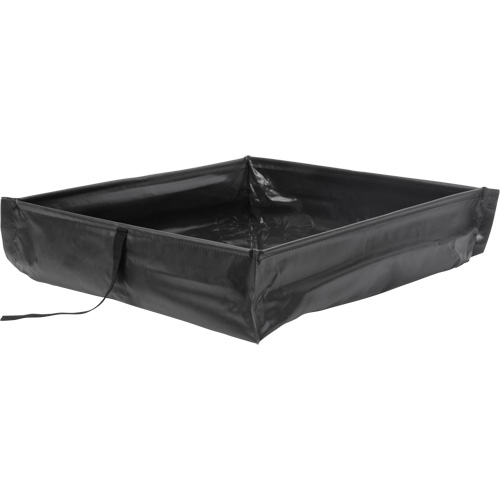 Collapsible Roll-Up Spill Berm, 60 US gal. Capacity, 4' W x 4' L x 6" H Southpoint Industrial Supply