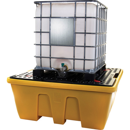 Palette de d&eacute;versements IBC, Capacit&eacute; de d&eacute;versement 333 gal. US, 66" x 66" x 27,5" Southpoint Industrial Supply