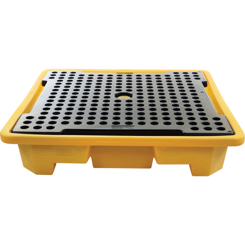 4-Drum Spill Pallet, 66 US gal. Spill Capacity, 57.5" x 57.5" x 12" Southpoint Industrial Supply
