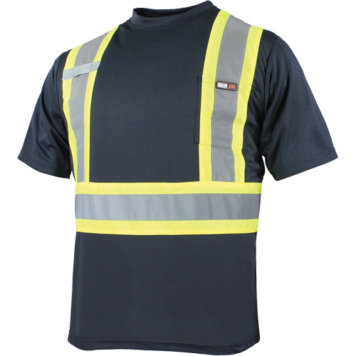 T-shirt &agrave; manches courtes et s&eacute;chage rapide, Polyester, Petit, Bleu marine Southpoint Industrial Supply