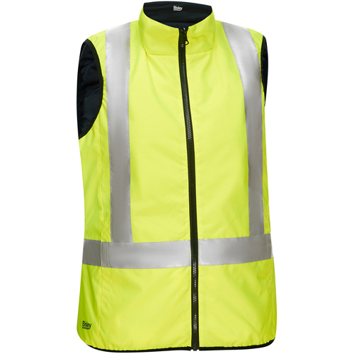 Veste bouffante, enveloppante et r&eacute;versible avec X au dos Bisley pour femmes, Jaune lime haute visibilit&eacute;, 3T-Grand, Polyester Southpoint Industrial Supply