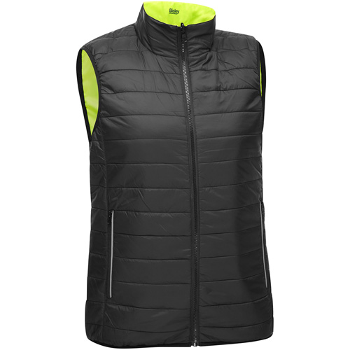 Veste bouffante, enveloppante et r&eacute;versible avec X au dos Bisley pour femmes, Jaune lime haute visibilit&eacute;, 3T-Grand, Polyester Southpoint Industrial Supply