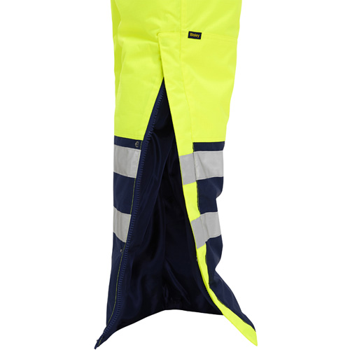 Salopette pour le froid extr&ecirc;me Bisley, Polyester, Petit, Jaune lime haute visibilit&eacute; Southpoint Industrial Supply