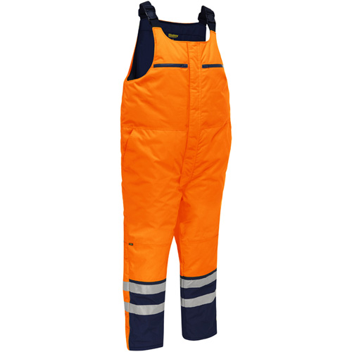 Salopette pour le froid extr&ecirc;me Bisley, Polyester, Petit, Orange haute visibilit&eacute; Southpoint Industrial Supply