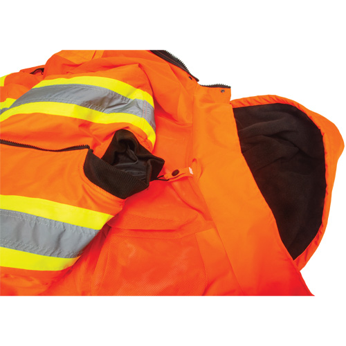 Waterproof 7-in-1 Winter Parka, High Visibility Orange, Large Southpoint Industrial Supply