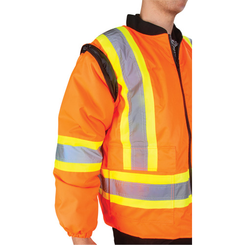 Waterproof 7-in-1 Winter Parka, High Visibility Orange, Large Southpoint Industrial Supply