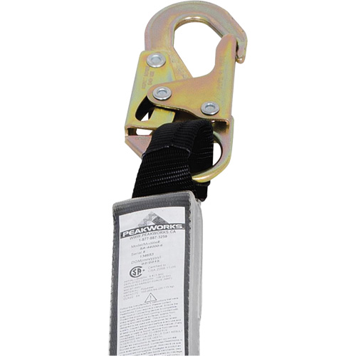 SA-54000-6 Shock Absorbing Lanyard, 6', Snap Hook Center, Snap Hook Leg Ends, Polyester Southpoint Industrial Supply