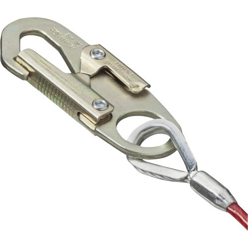 SA-5500-4 Shock Absorbing Lanyard, 4', Snap Hook Center, Snap Hook Leg Ends, Galvanized Steel Southpoint Industrial Supply