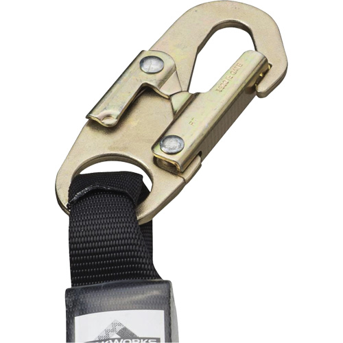 SA-5500-6 Shock Absorbing Lanyard, 6', Snap Hook Center, Snap Hook Leg Ends, Galvanized Steel Southpoint Industrial Supply