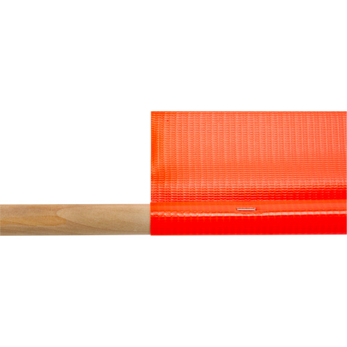 Drapeau de s&eacute;curit&eacute; routi&egrave;re, Mailles, Avec manche Southpoint Industrial Supply