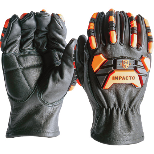 Gants de protection contre la coupe et les chocs, 7, Paume en Cuir de vache Southpoint Industrial Supply