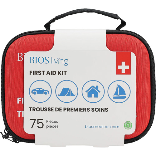 75-Piece Home & Travel First Aid Kit, Nylon Bag Southpoint Industrial Supply