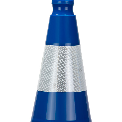 Premium Traffic Cone, 28", Blue, 4" Reflective Collar(s) Southpoint Industrial Supply