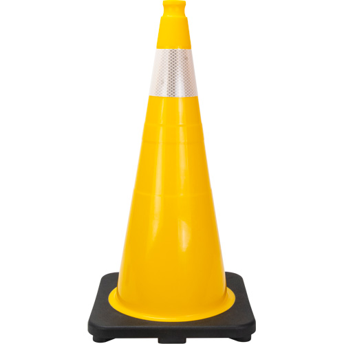 Premium Traffic Cone, 28", Yellow, 4" Reflective Collar(s) Southpoint Industrial Supply