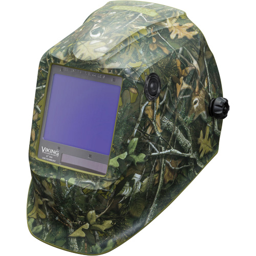 VIKING 3350 White Tail Camo Welding Helmet, 3.74" L x 3.34" W View Area, 5 - 13 Shade Range Southpoint Industrial Supply