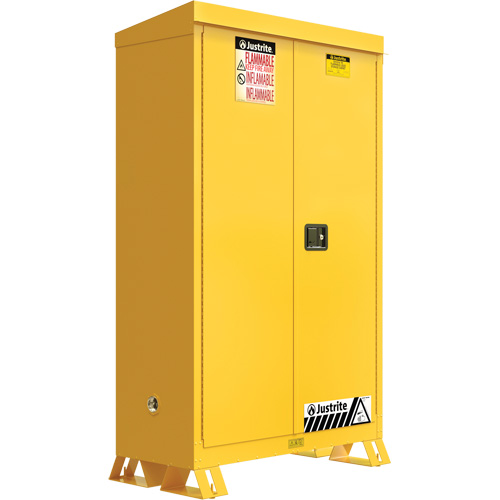 Outdoor Flammable Storage Cabinet, 45 gal., 2 Door, 43" W x 65" H x 18" D Southpoint Industrial Supply