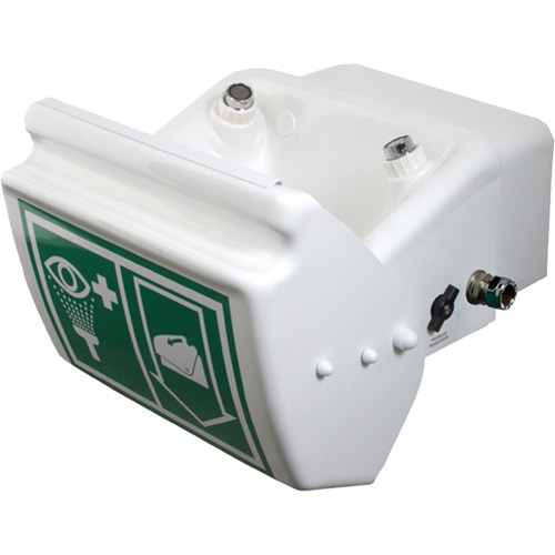 Douche oculaire/faciale, Installation Montage mural, Bol Plastique Southpoint Industrial Supply