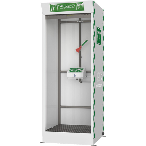 Cabine de douche d'urgence et douche oculaire/faciale couvert Southpoint Industrial Supply