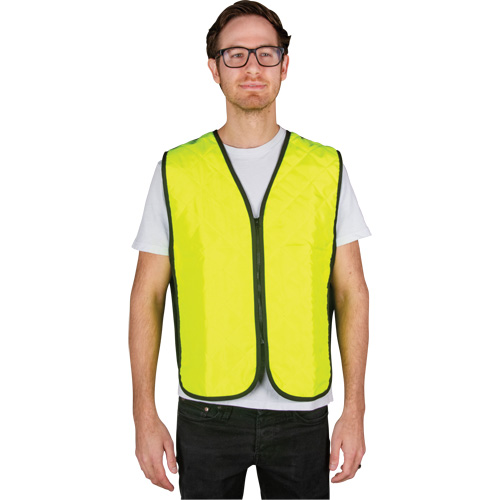 Evaporative Cooling Vest, Medium, High Visibility Lime-Yellow Southpoint Industrial Supply
