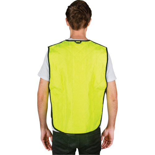 Evaporative Cooling Vest, Medium, High Visibility Lime-Yellow Southpoint Industrial Supply