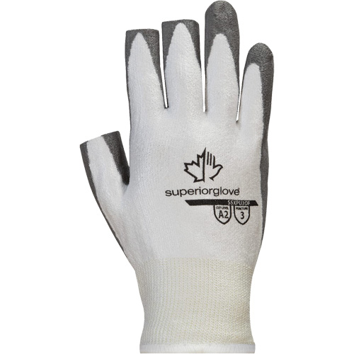 Superior Touch&reg; SSXPU3OF Open-Finger Gloves, Size 6, 13 Gauge, Polyurethane Coated, Dyneema&reg; Shell, ASTM ANSI Level A2 Southpoint Industrial Supply