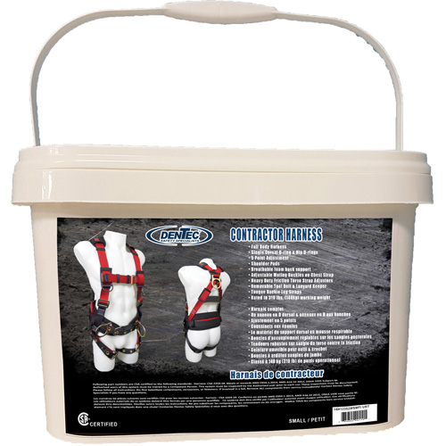 Harnais de s&eacute;curit&eacute; pour entrepreneurs dans un seau, Certifi&eacute;e CSA, Classe AP, Petit, Cap. 352 lb Southpoint Industrial Supply