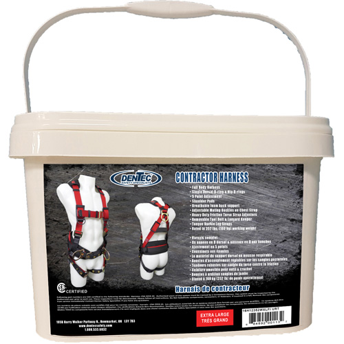 Contractor Safety Harness in Pail, CSA Certified, Class AP, X-Large, 352 lbs. Cap. Southpoint Industrial Supply