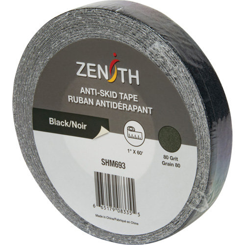 Ruban antid&eacute;rapant, 1" x 60', Noir Southpoint Industrial Supply