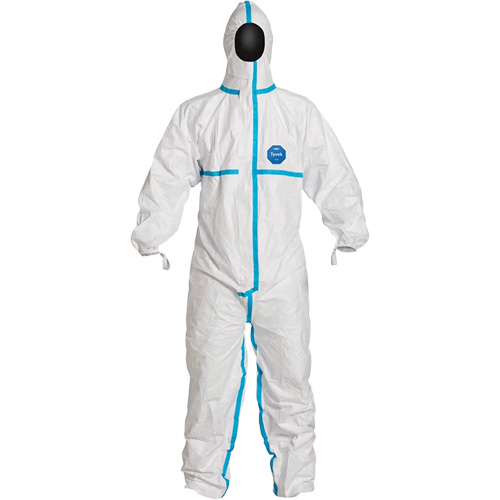 Hooded Coveralls, X-Large, White, Tyvek&reg; 600 Southpoint Industrial Supply