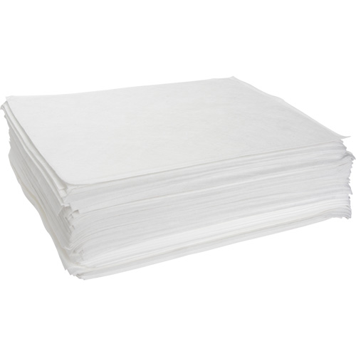 Meltblown Sorbent Pads, Oil Only, 15" x 19", 10 gal. Absorbancy Southpoint Industrial Supply
