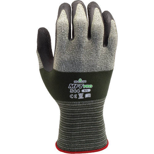 MFT PRO 344 Gloves, Size 6/Small, 13 Gauge, Rubber Latex Coated, Nylon/Microfibre Shell, EN 388 Level 1/EN 388 Level A Southpoint Industrial Supply