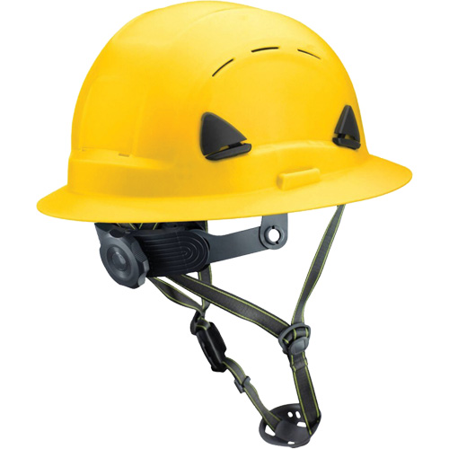 Fibre Metal Climbing Style Helmet with Full Brim, Meets CSA Type 2, Ratchet Suspension, Vented Southpoint Industrial Supply