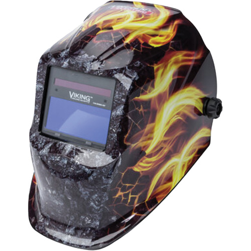 VIKING 1740 Ignition Auto-Darkening Welding Helmet, 3.78" L x 1.67" W View Area, 9 - 13 Shade Range Southpoint Industrial Supply