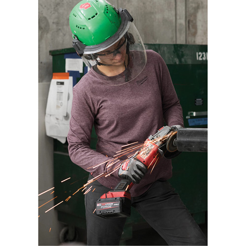 FREEFLEX Long-Sleeve Hybrid T-Shirt, Women's, X-Small, Purple Southpoint Industrial Supply