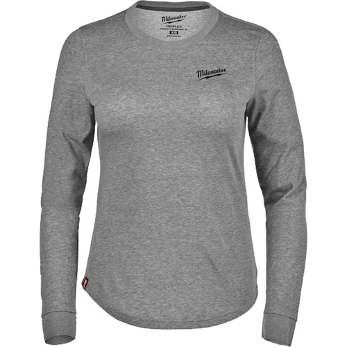 FREEFLEX Long-Sleeve Hybrid T-Shirt, Women's, X-Small, Grey Southpoint Industrial Supply