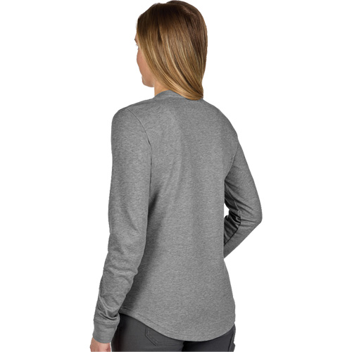 FREEFLEX Long-Sleeve Hybrid T-Shirt, Women's, X-Small, Grey Southpoint Industrial Supply