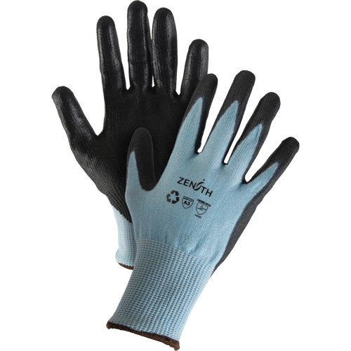 Eco-Friendly Stretch Cut-Resistant Gloves, Size 9, 13 Gauge, Polyurethane Coated, HPPE/RPET Shell, ASTM ANSI Level A3 Southpoint Industrial Supply
