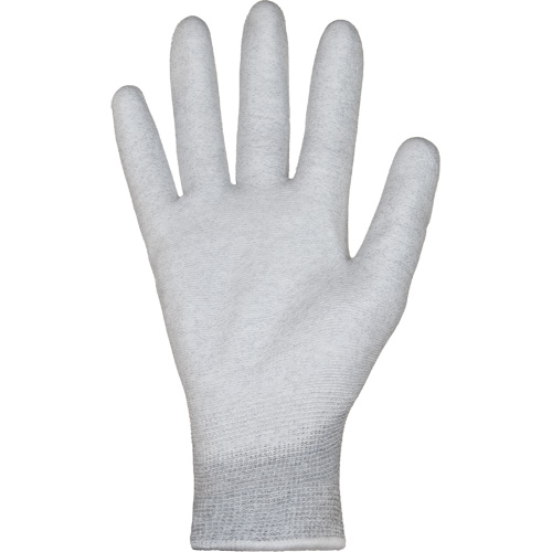 Gants blancs KnitActiv dissipatifs &eacute;lectrostatiques et peu pelucheux, 5, R&ecirc;vetement Polyur&eacute;thane, Calibre 13, Enveloppe en Nylon/Coton Southpoint Industrial Supply