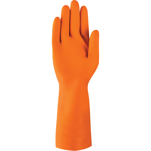 AlphaTec&reg; 87-208 Heavy-Duty Chemical-Resistant Gloves, Size 7, 12.8" L, Rubber Latex, Cotton/Flock-Lined Inner Lining, 29.5-mil Southpoint Industrial Supply