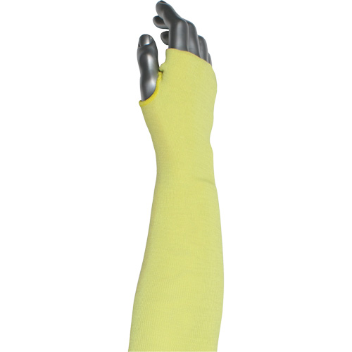 Kut Gard&reg; 2-Ply Cut-Resistant Sleeve with Thumb Hole, Aramid/ATA&reg;, 10", ASTM ANSI Level A6, Yellow Southpoint Industrial Supply