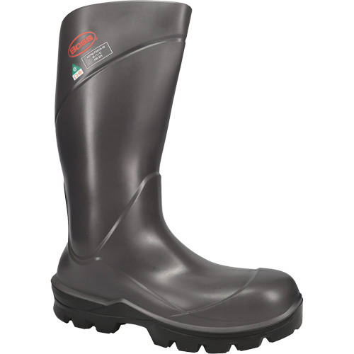 Boss&reg; Footwear Full Safety Boot, Polyurethane, Steel Toe, Size 4, Impermeable Southpoint Industrial Supply
